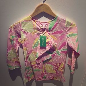 Girls’ Lily Pulitzer tunic with a matching pouch